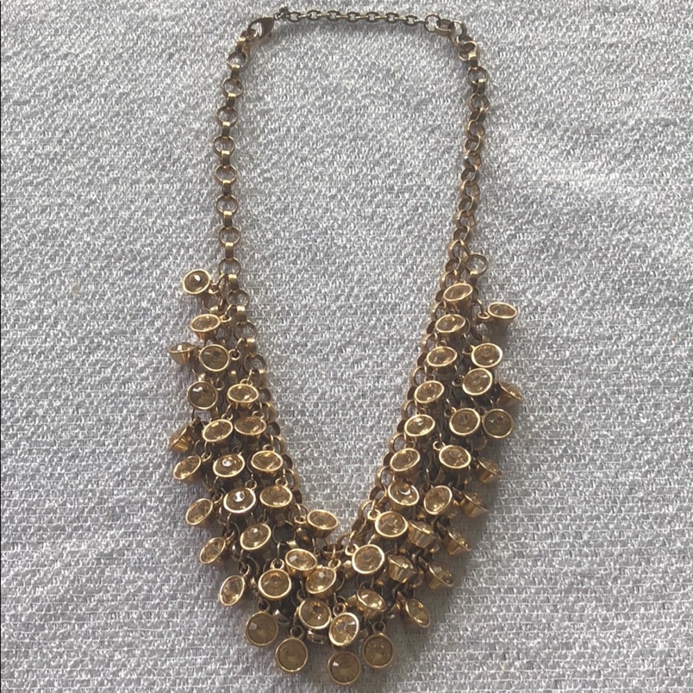 Gold statement necklace